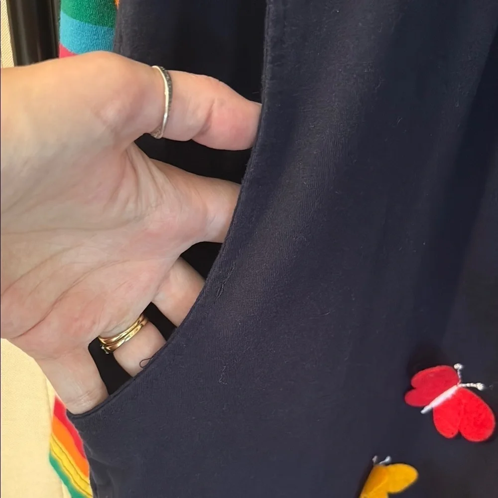 Navy Blue Long Sleeve Casual Dress